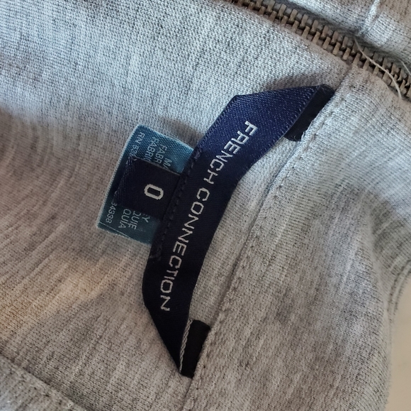 FRENCH CONNECTION / Grey Jersey Dress / Size 0 - Picture 5 of 6